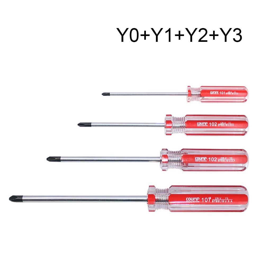 4pcs Y-shaped Screwdriver Chrome Vanadium Steel Nonslip