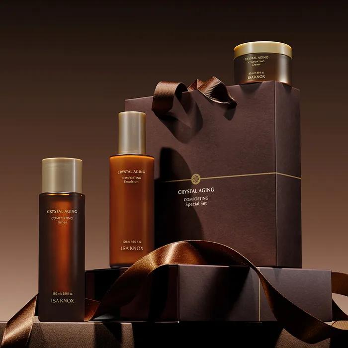 Crystal Aging Comforting 3-Piece Set (Toner 150ml, Emulsion 120ml, Cream 50ml)