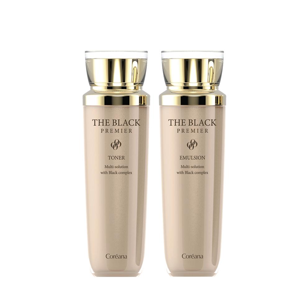 Coreana The Black Premier Skin + Lotion Set