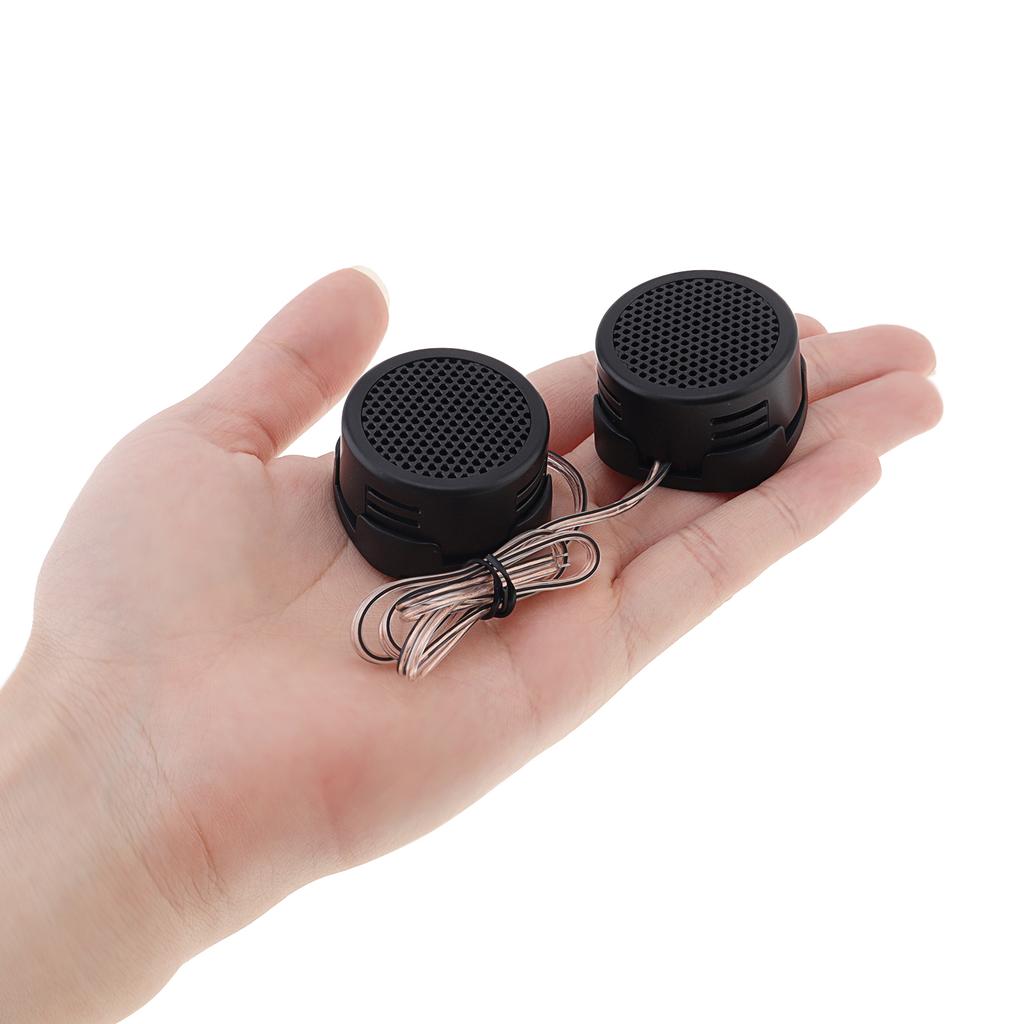 4 Stück 500W Hocheffiziente Mini-Kalotten-Hochtonlautsprecher Hochfrequenz für Car-Audio-System Schwarz