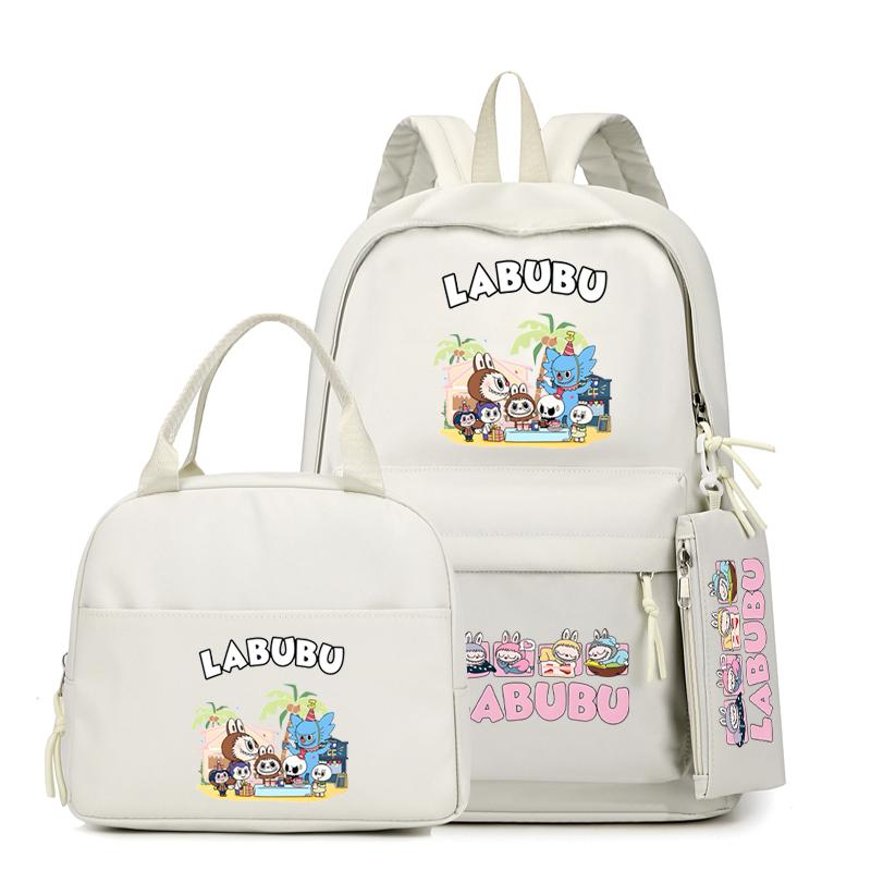 3Pcs/sst Cute Printed Backpackstudent Teenage Children Girl Boy Schoolbag Bookbag Men Women Large Capacity Waterproof Laptop Bag Mochila
