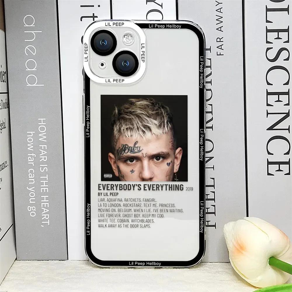 כיסוי טלפון Lil Peep Hellboy Love לאייפון 16 15 14 13 12 11 Pro Max Mini 7 8 15Plus SE2 X XS MAX כיסוי רך שקוף Fundas