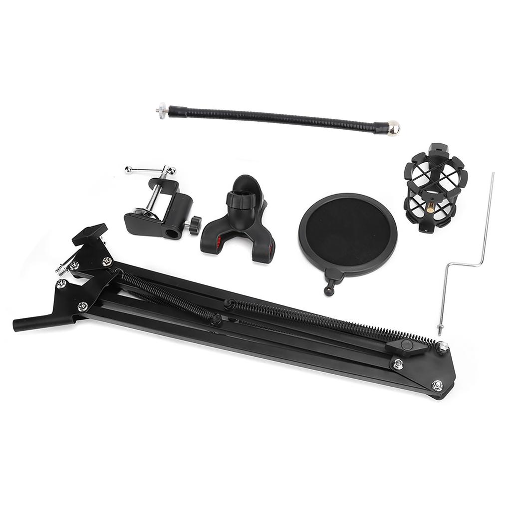 Microphone Suspension Arm Bracket for MIC Clip Bracket Workbench Mounting Clip Spray Guard