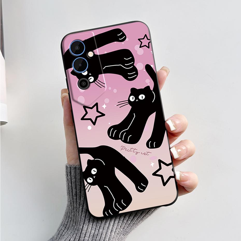 For Tecno Pova Neo 2 Case Pova Neo2 LG6n Cover Black TPU Soft Silicone Phone Case For Tecno Pova Neo 2 Coque Protective Fundas