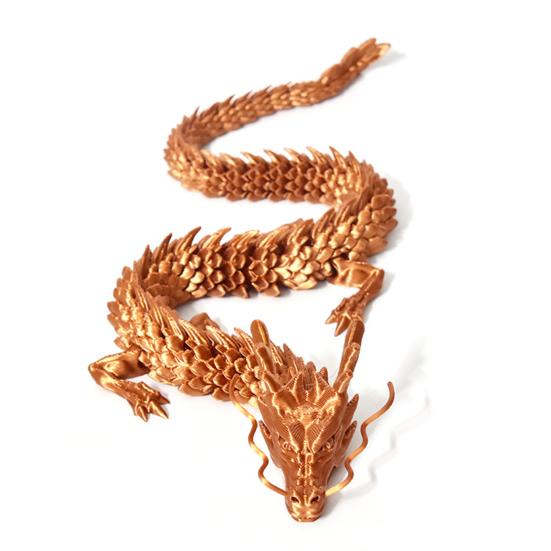 Socha čínského draka 3D tištěná figurka draka s pohyblivými klouby Dekorace na stůl se sochou draka pro domácí kancelář