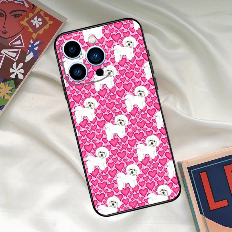 Bichon Frise Dog Puppy Phone Case For iPhone 16 15 14 13 12 11 Pro Max XS X XR Plus 13 12 Mini Cover Coque