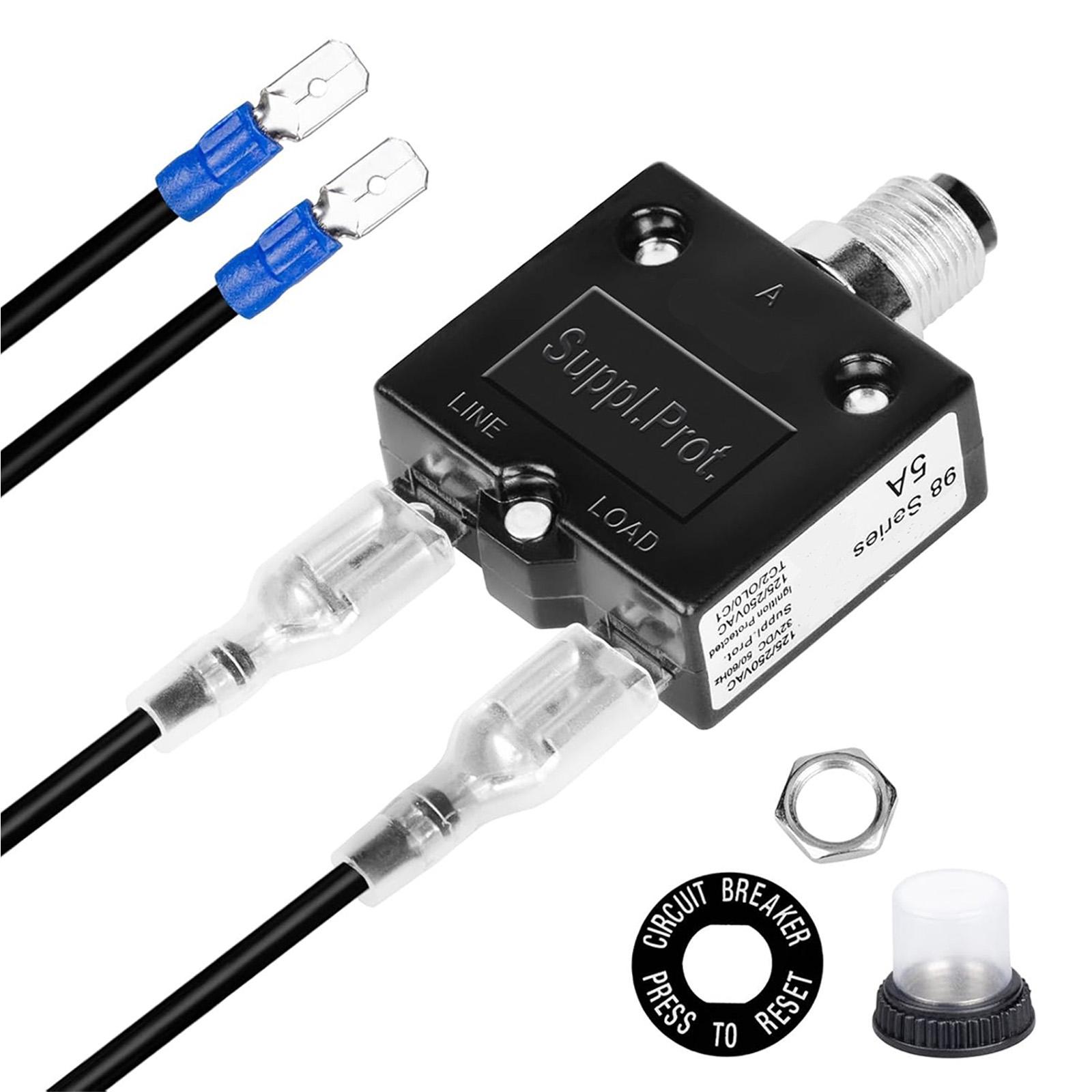 Automotive Fuses Tester with Fast Response Time Under 0.1s High Strength Fuses Protector for Car & Boat Electrical Systems