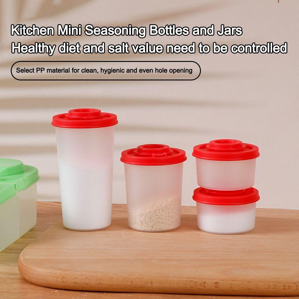 Plastic Seasoning Jar Mini Spice Container Durable Salt and Pepper Spice Shaker  Salt Pepper Sugar