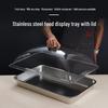 Stainless Steel Food Display Tray with Clear Lid