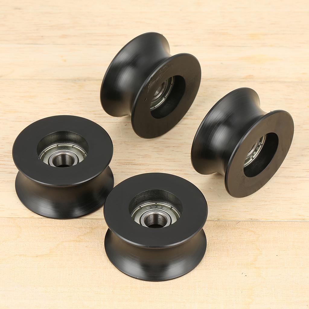 4 stücke 0840UU U Typ UGroove Pulley Rollenführung Rad 8x 39,5x20,1mm
