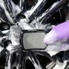 Soft Bristle Wheel Brush with Long Handle, Wide Head and Hanging Hole for Tire Cleaning, Wheel Care and Vehicle Washing