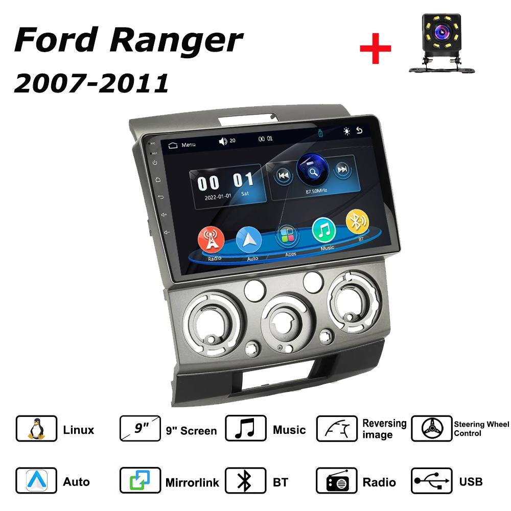 

Car Radio Multimedia MP5 Player Head Unit Stereo BT For Ford Ranger 2007-2011 чёрный