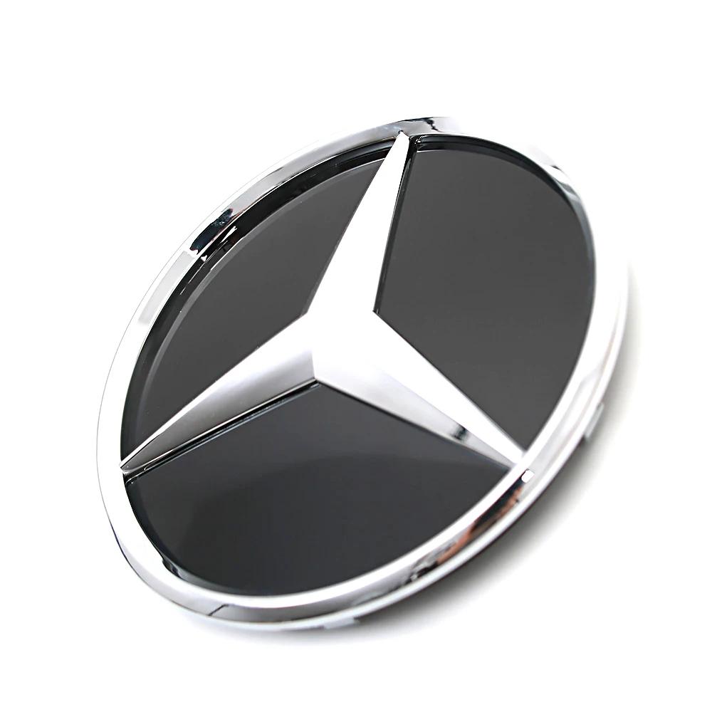 Hot Car Sticker For Mercedes Benz C W205 A W177 S W217 SL CLA CLS GLA GLB Glossy Black Newest 3D Front Grille Star Emblems Logo