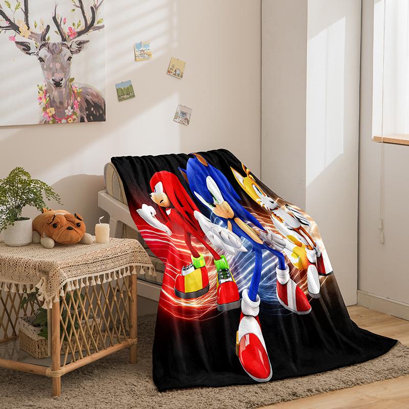 Cartoon Sonic Series Double-Sided Flannel 3D Digital Printing Blanket Blanket