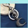 Metal Snake Pattern Keychain With Letters For Fashionable Bag Accessories