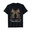 T Shirt for Hindus Hinduism Diwali Festival Gods Lord Krishna Vintage Washed Graphic Top For Everyday Wear Stretched Streetwear