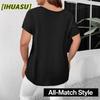 Women's Fashion Casual Solid Color Print O-Neck Short Sleeve Blouses & Shirts