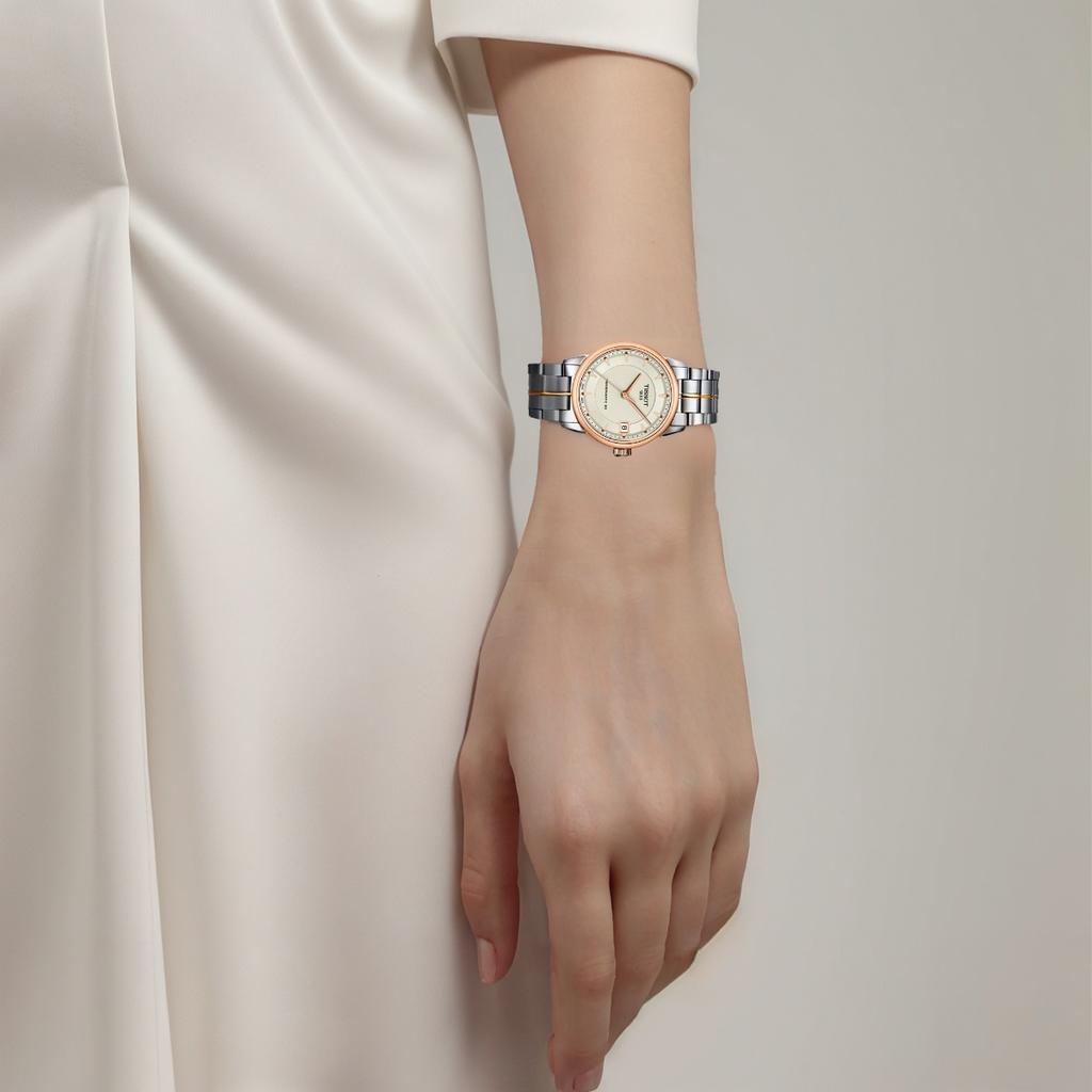 Tissot Luxury Collection Automatic Mechanical Movement Women's Watch 33mm Yellow Watch Dial T086.207.22.261.01