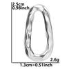 5pcs Titanium Accessories Eye Oval Rectangle Stainless Steel Charm Pendant For Jewelry Making Supplies DIY Women Pendant Earring