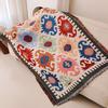 Stylish Graffiti Print Sofa Cover Blanket Artistic Tapestry for Couch Office Home Decor Soft Cozy Throw Cloth