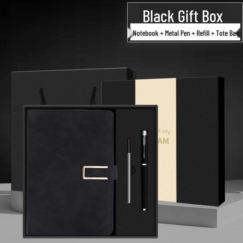 Individuelle Gestaltung eines A5-Notizblocks für das Büro mit Logo-Schnalle