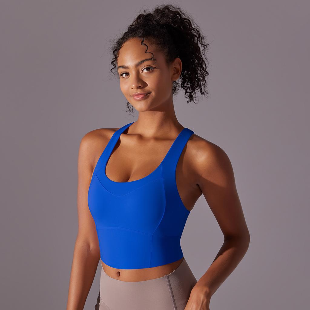 Naked Sports Bra Gathers Sexy Seamless One-piece Cup, Beautiful Back Yoga Bra, Running And Fitness Vest For Women