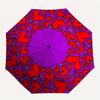 1pc Heart Pattern Automatic Open/close, All-Season Portable Folding Umbrella for Friends, Travel, Everyday Yy250812155