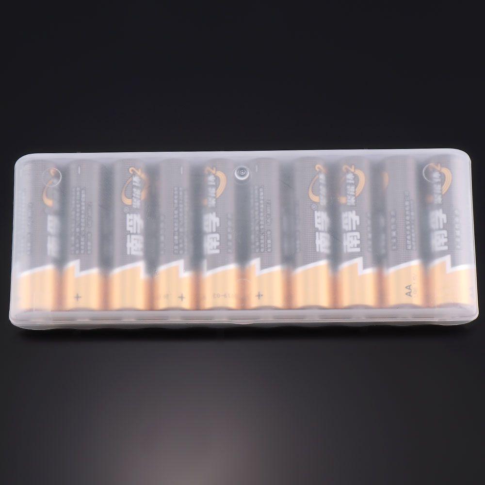 Durable for 10Pcs AA AA Batteries Plastic Storage Boxes Cover Container Holder