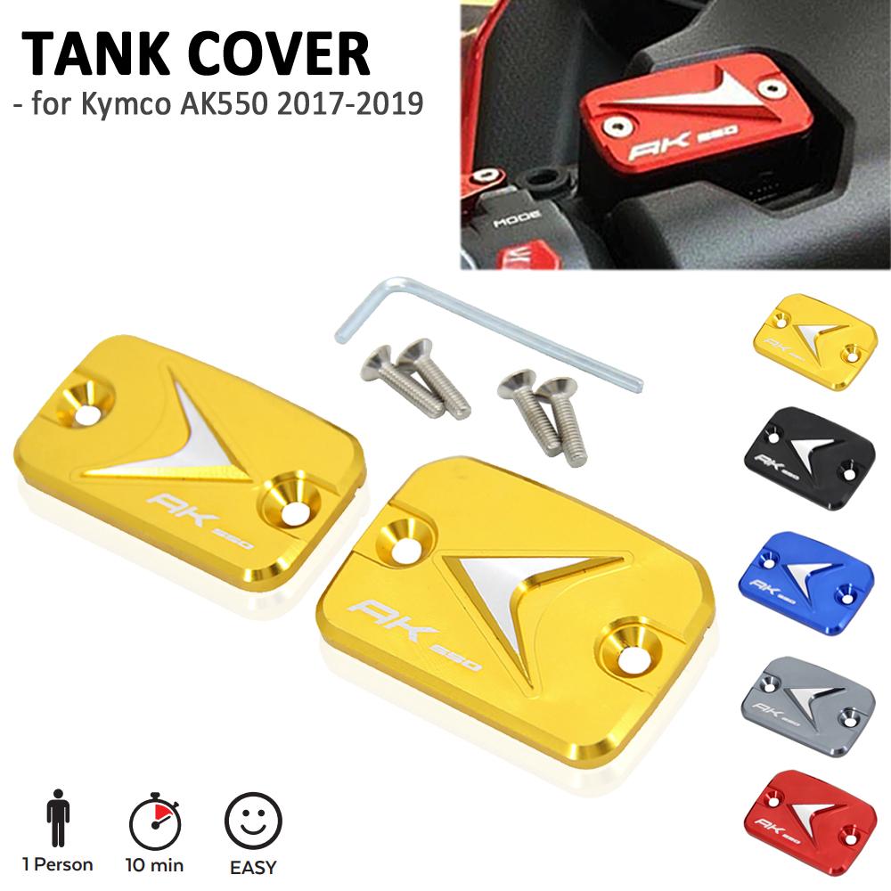 Motorcycle Accessories For KYMCO AK550 AK 550 2017-2019 Front Brake Fluid Reservoir Gas Fuel Tank Filler Oil Cap Cover