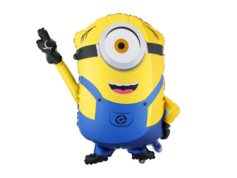 Foil Balloon Minion Mel Yellow Blue 72X64Cm