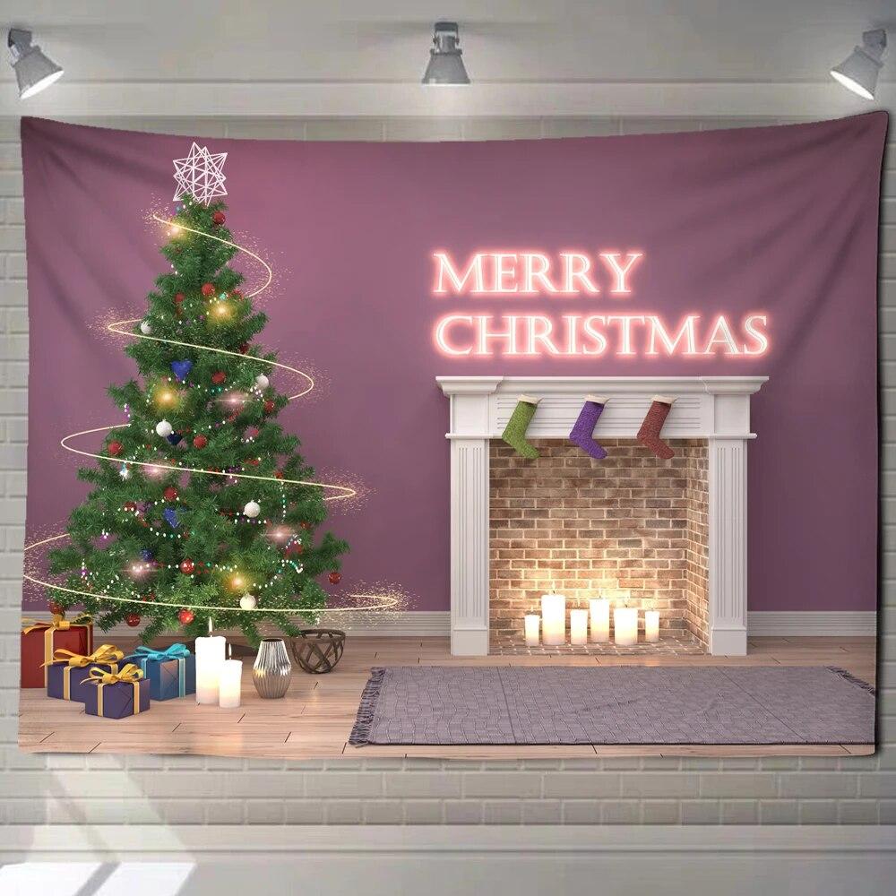 Рождественский гобелен с котом — фото 13