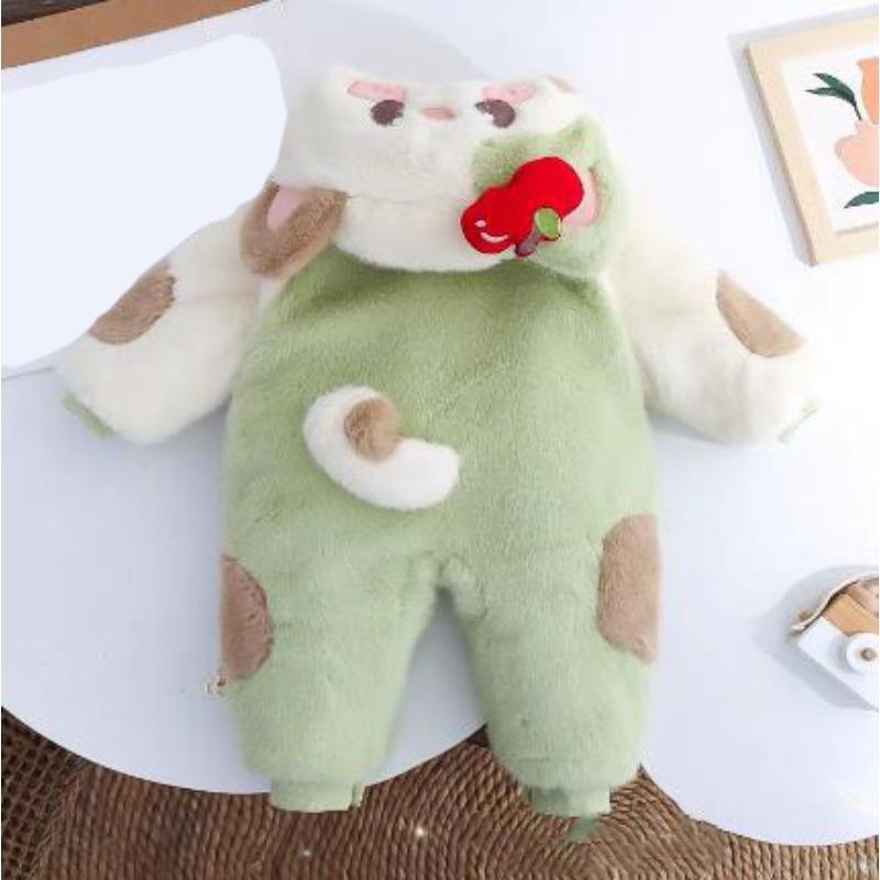 Infant Toddler Autumn Winter Plush Thick Warm Jumpsuit Winter Jacket Baby Cute Outerwear Rompers