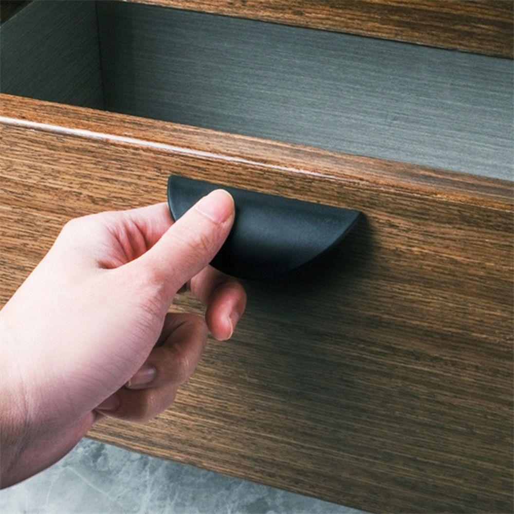 Without Punching Door Handle Semicircle Shape Drawer Handle Nordic Cabinet Knobs Pull  Kitchen