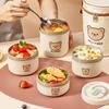 Cute Thermal Lunch Box for Kid Student School Portable Leak-proof 304 Stainless Steel Keep Warm Food Container Microwave Safe