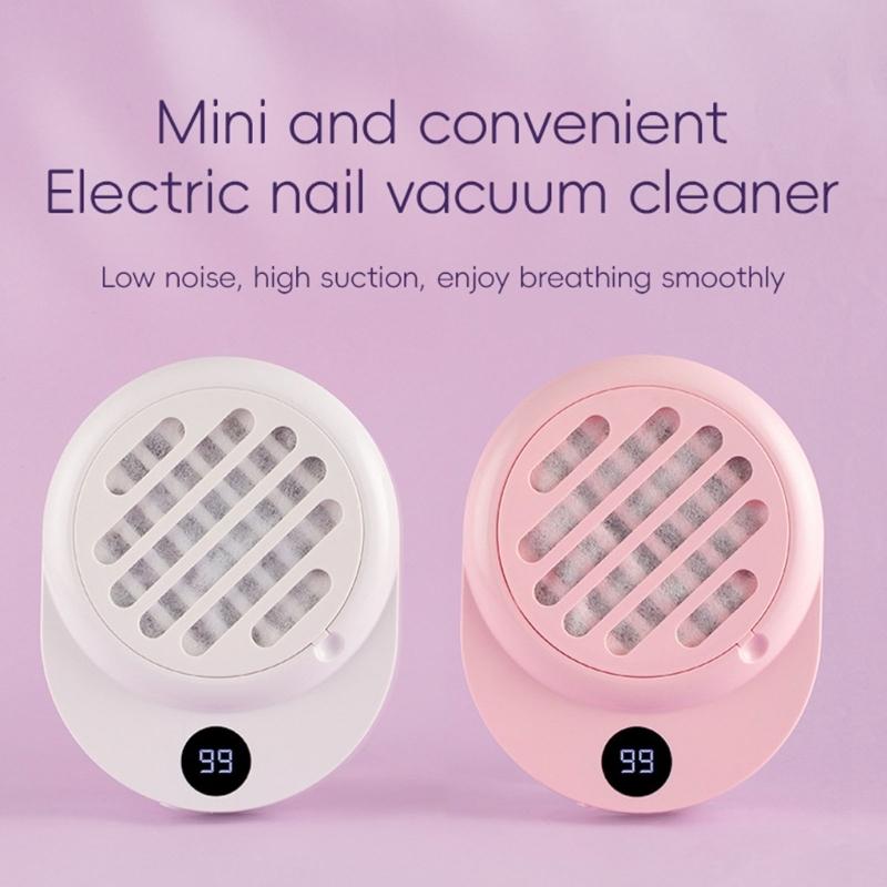 Rechargeable Nail Drill Dust Collector Strong Suction Force Quiet Technology For Nail Artists And DIY Enthusiasts