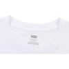Levis Letter Logo Printed Solid Color Casual T-Shirt Men Tops White A0107-0000