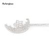 White Diamond Moon Star Alloy Fairy Wands Princess Wands for Kids Angel Wand for Party Costume Wedding Birthday Party 49cm