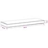 1 piece VUGHT bench cushion 100percent  polyester leaf design