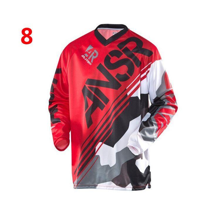 2022 Cycling Suit Printed Universal Off-road Motorcycle Suit Long-sleeved Breathable Top Summer Men's Spot
