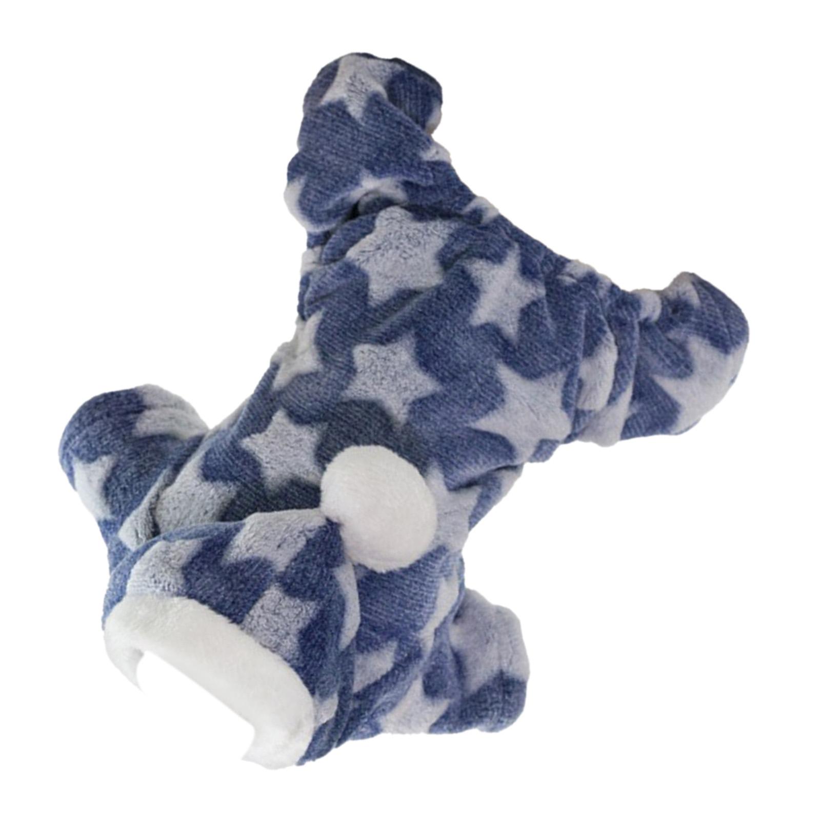 

Собачья флисовая одежда с узором «звезды», на 4 лапы, коралловый флис, толстовка для щенка на осень-зиму XXL