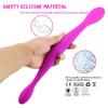 Double Dong Dildo Rechargeable Two Shock Ends Realistic Dildo Female Masturbator Sex Toys for Women