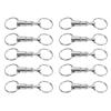 10 PCS EDC Quick Release Keychain Double Ring Keychain Outdoor Pull Apart Key Ring