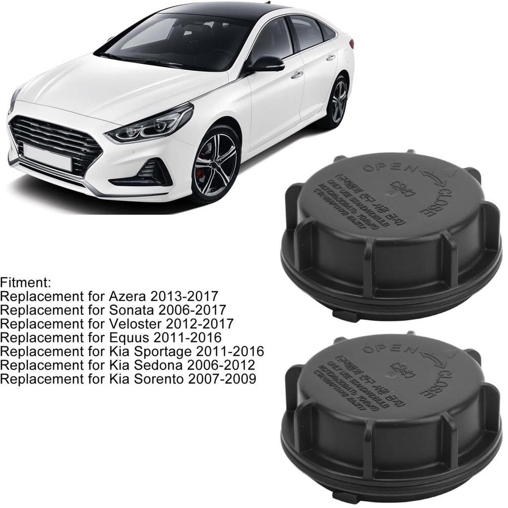 2er-Pack T06 Scheinwerfer-Staubkappen für Hyundai Sonata & Kia Sportage