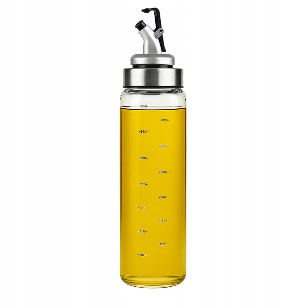 Glass Dispenser 500 ml with Scale for Oil, Sauces, Vinegar, Spices