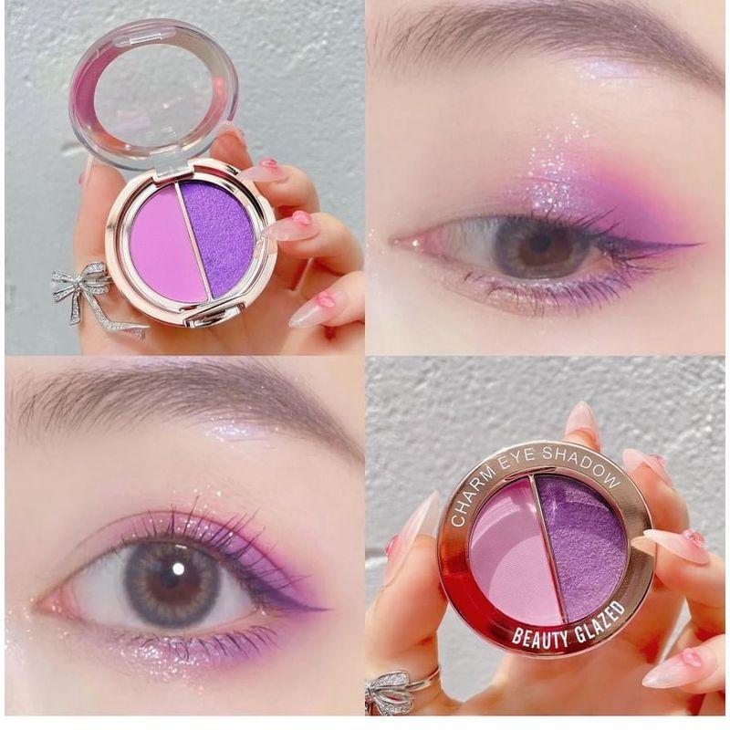 BEAUTY GLAZED - Matt & Pärlemor Dubbel Effekt Charm Ögonskugga - 10 Nyanser