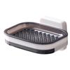 Wall Mounted Double Layer Soap Dish ABS Material No Drilling Required for Bathroom Kitchen