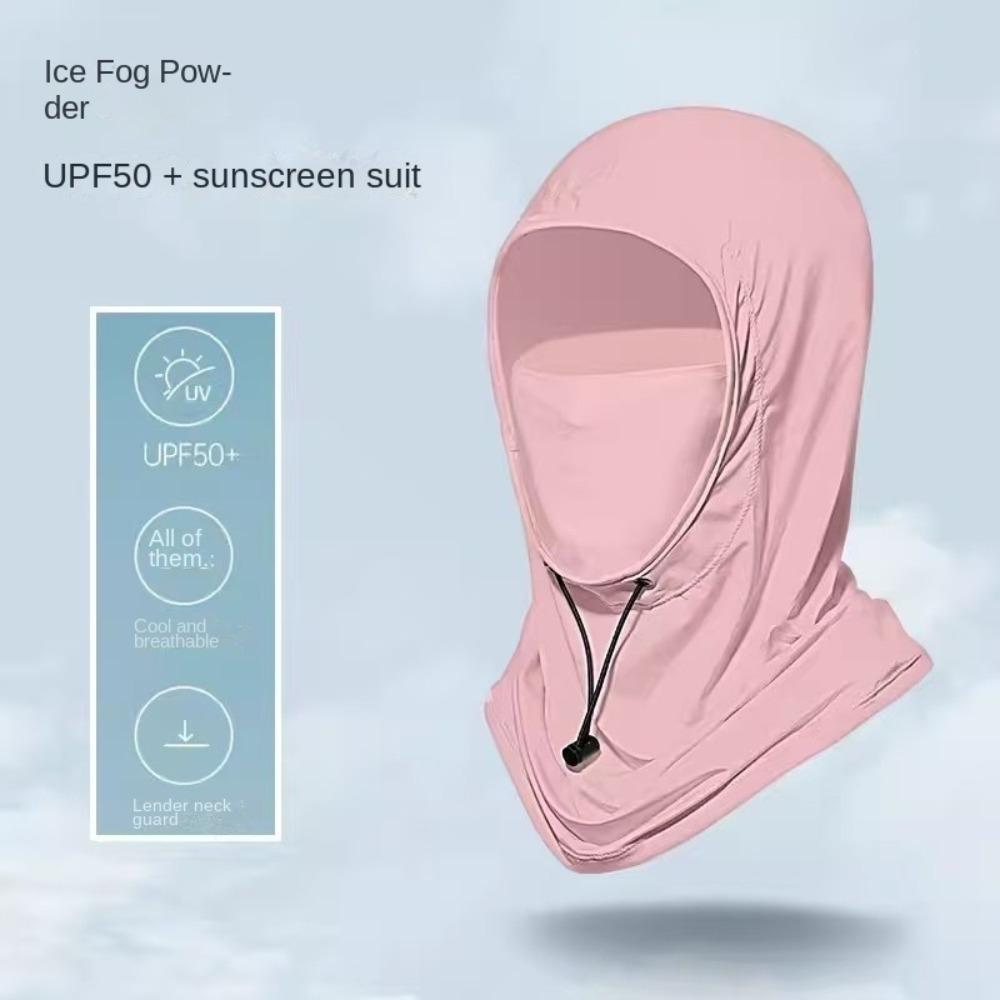Adjustable Balaclava Face Cover UV Protection UV Protection Veil Sunscreen Ice Silk Mask  Riding