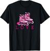 Love Skating Rollerblade Girl Gift Women Cute Fun T-Shirt