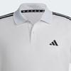 Adidas Striped Print Training Polo Shirt Men Tops White IB8109