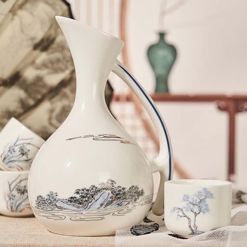 

British Museum European Chinese Style Stainless Steel Wine Set